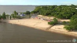 Balneario Las Cañas, río Uruguay, Uruguay desde lo Alto
