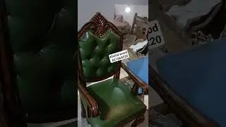 Teak wood Carved Wooden arms chair