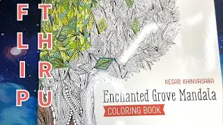 Enchanted Grove Mandala Flip Through | Adult Coloring