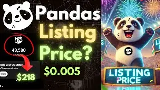 Pandas Airdrop | Pandas Listing Date | Pandas Withdraw | Panda New Update | Telegram Bot