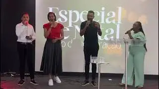 Ensaio para cantata de natal da igreja nascido de Deus 