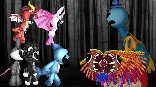 Doey The Doughman, Yarnaby vs Nightmare Critters Part 2. Poppy Playtime - Chapter 4 Animation.