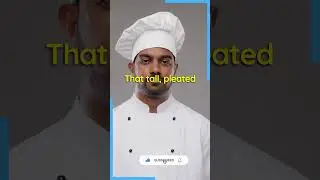 The 100 folds in a chef's hat represent 100 ways to cook an egg #youtuber #youtubeshorts #subscribe