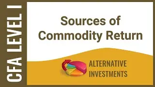 CFA Уровень I Альтернативные инвестиции &ndash; Источники товарного дохода