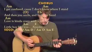 Spooky (Dusty Springfield) Guitar Cover Lesson in Am with Chords/Lyrics - Munson