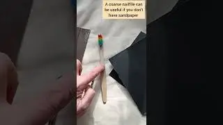 Изготовление иглы для налбиндинга из старой зубной щетки #шорты