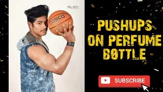 Best Fitness vlog in lockdown💪/Balancing pushups on small perfume bottles🤸&zwj;♂️ challenge🇮🇳