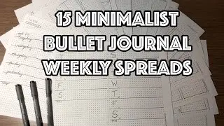 Bullet Journal Weekly Spreads - MINIMALIST | PLAN WITH ME