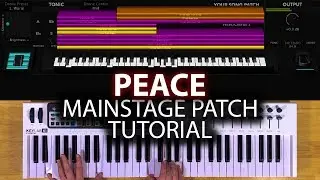 Peace MainStage patch keyboard tutorial- Bethel