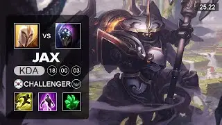 Jax vs Kayle Top - KR Challenger - Patch 25.22 Season 15