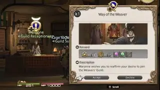 Final Fantasy 14 - Job Quest - Way of the Weaver - Lv.1