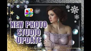Новое обновление Фотостудии | Праздничные рамки для фото | Эффект глиттера | Зимняя обработка фото