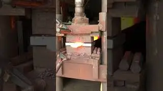 #forging a 378 nominal layers of #damascussteel part 1