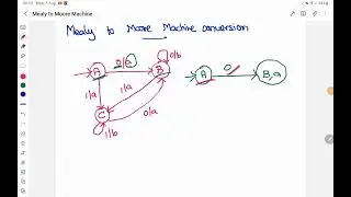 TOC Lec- Mealy to Moore machine conversion