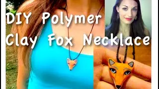 DIY Polymer Clay Fox Necklace || EASY TUTORIAL