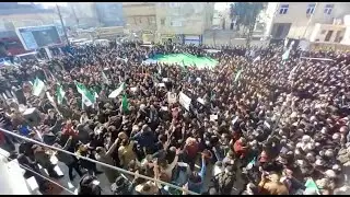 تظاهرات تعم مدينة أعزاز السورية مطالبة بإسقاط النظام