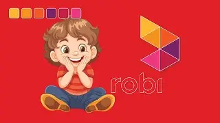 Colorful Logo Design | Adobe Illustrator Logo Tutorial | Robi Logo | Modern Logo Design