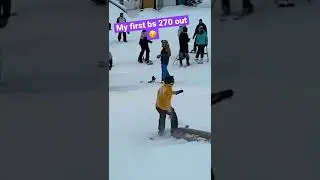 My first ever backside 270 out on skis