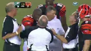 Chad Ochocinco Takes a Big Hit Vs The Philadephia Eagles