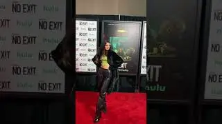 No Exit Movie Premiere !! #hulu #noexit #shorts #moviepremiere