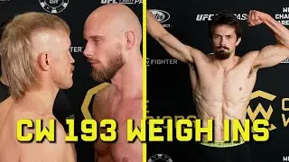 CW 193 Newcastle Weigh-Ins | Ft. George Hardwick, George Staines & Andrew Fisher!