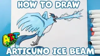 How to Draw Articuno Ice Beam Attack