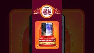 Samsung galaxy a55 price revealed in Amazon Great Indian Festival Sale 2025 🔥#shorts #ytshorts