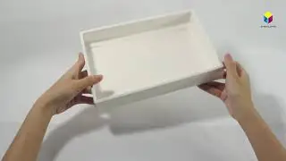 paper box with clear lid -- accept custom