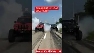 Never seen before Demon and Hellcat Wrangler burnouts was amazing!!!!