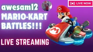 MARIO KART LIVESTREAM!!! #shorts #awesam12