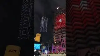 Public Bank Celebrates it's 60th Anniversary With Drones Display, Kuala Lumpur 