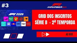 🏎️ F1 MANAGER 24 AO VIVO: SÉRIE B do CAMPEONATO dos INSCRITOS em BUSCA do ACESSO!