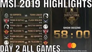 MSI 2019 Highlights ALL GAMES Day 2 Group Stage - Mid Season Invitational 2019