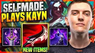 SELFMADE KAYN WITH NEW ITEM DUSKBLADE! - FNC Selfmade Plays Kayn JUNGLE vs Ivern! | Preseason 11