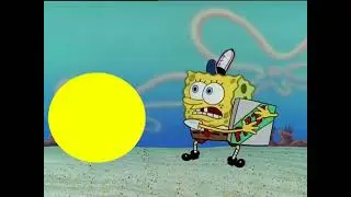 Pac-Man Trying to Get a Pizza from SpongeBob (My version)