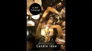 a DIY tutorial - Vintage Wallpaper Inspired! Creative Candle Ideas by Funktional Chic