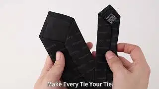 Black Formal Style Allover Company Logo Embroidery Neckties With Matching Handkerchief for Mens Suit