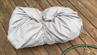 RVMasking 800D 100% Waterproof Boat Cover for V-Hull Runabouts and Bass Boats Unboxing/Review