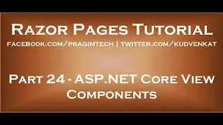 ASP NET Core view components
