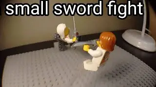 a small sword fight