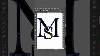 MS letter Logo design | minimalist logo#shorts #youtubeshorts #logodesign