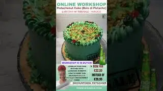 Pistachio Dream Cake 💚 | Elegant Pistachio Cake Workshop