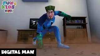 Digital Man | Digital Aadmi | Shiva Action Cartoon | Shiva Full Ep | Fun 4 Kids - Hindi