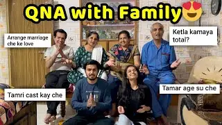 Love Marriage કે Arrange Marriage?🤔 QNA with Family😍 10K Special | Jaydeep Devangi Vlogs|Couple Vlog