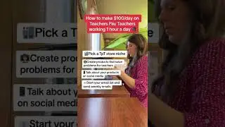 How To Make $100/day On Teachers Pay Teachers Working 1 Hour A Day