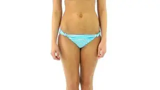 Coco Rave Cute Stripe Knotted Bottom | SwimOutlet.com