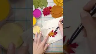 Coloring your felt! #feltcrafts #feltcraft #coloringfelt #fallleaves #fallcraft #fallcrafts
