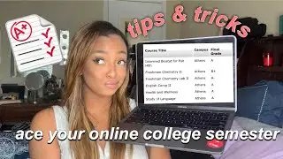 how to ace *ONLINE* college| college advice 2020 #online #school #zoom #onlinelearning