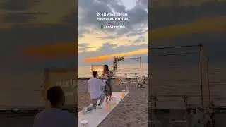 Dream Proposal💕💍 Call or DM - 9163320720 | 8582985849 #proposal #propose #beach #shesaidyes #love