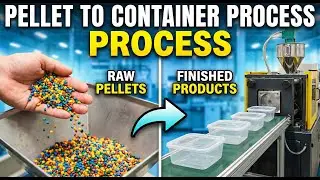 How Plastic Pellets Turn Into Containers 🏭 | Inside Factory